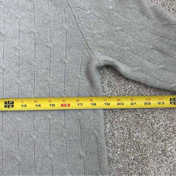 Grayson & Dunn Men’s 100% 2 Ply Cashmere Gray Crew Neck Sweater Size Large - Picture 4 of 6